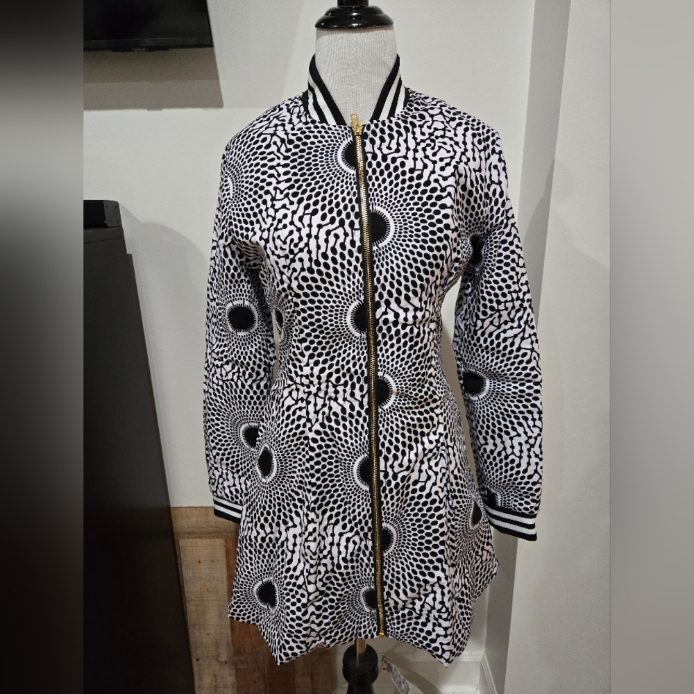 Mae Otti African Print Bomber Jacket